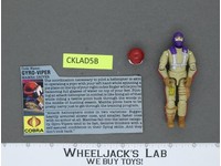 Gyro-Viper V1 100% Complete G.I. Joe 1987 Hasbro Vintage Action Figure