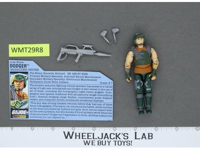 Dodger V1 100% Complete G.I. Joe 1987 Hasbro Vintage Action Figure