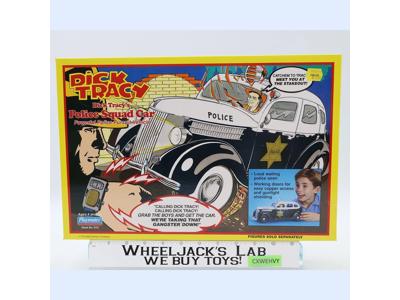 Police Squad Car Dick Tracy 1990 Playmates Action Figure Vehicle NEW MISB SEALED