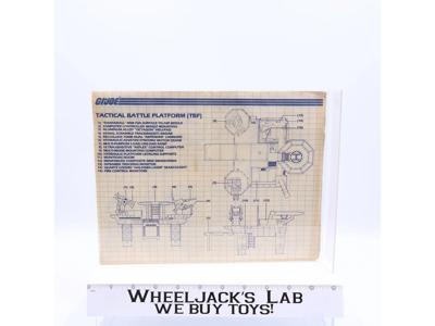 Transportable Tactical Battle Platform ORIGINAL Instructions Blueprints G.I. Joe