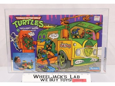 Party Wagon AFA GRADED 80 TMNT 1989 Playmates Vehicle NEW SEALED