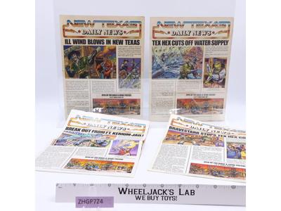 Lot of 4 New Texas Daily News Poster/Newspaper Bravestarr Mattel 1986 Vintage