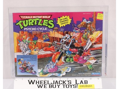 Psycho Cycle AFA GRADED 80 TMNT 1990 Playmates Vehicle NEW SEALED
