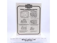 Rebel Command Center Instruction Manual 1981 Star Wars ESB Kenner Vintage