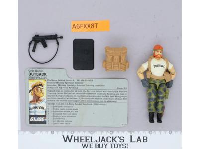 Outback V1 100% Complete G.I. Joe 1987 Hasbro Vintage Action Figure