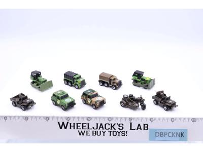 Lot of 9 Military/Army Vehicles 1988-89 Vintage Galoob Micro Machines