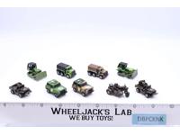 Lot of 9 Military/Army Vehicles 1988-89 Vintage Galoob Micro Machines