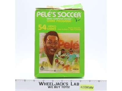 Pele's Soccer W/ Box + Manual ATARI 2600 1980 Vintage Game Cartridge