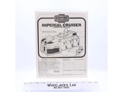 Imperial Cruiser Instruction Manual 1981 Star Wars ESB Kenner Vintage