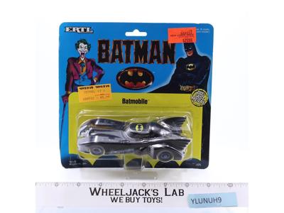 Batmobile Batman DC Comics Die Cast Metal 1989 Ertl Vintage Action Fig MOSC NEW