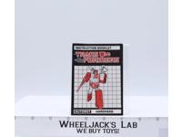 Hardhead Action Figure Vintage Instruction Manual Booklet 1986 G1 Transformers
