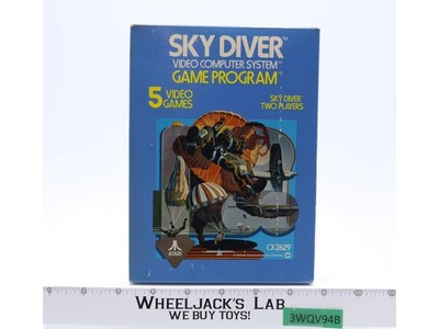Sky Diver W/ Box + Manual ATARI 2600 1978 Vintage Game Cartridge