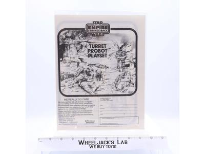 Turret Probot Playset Instructions Manual ORIGINAL1980 Star Wars Kenner