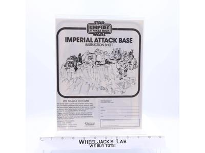 Imperial Attack Base Instruction Manual 1980 Star Wars ESB Kenner Vintage