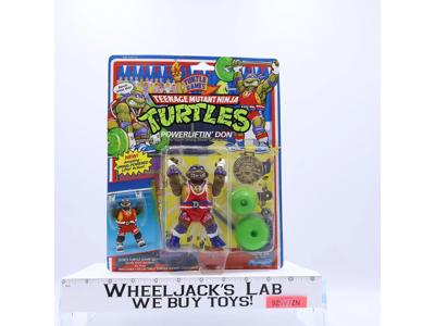 Powerliftin' Don TMNT Turtle Games 1992 Playmates Action Figure NEW MOSC SEALED