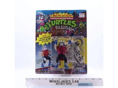 Slice 'N Dice Shredder Motorized Wacky Action 1990 TMNT Playmates MOSC UNPUNCHED