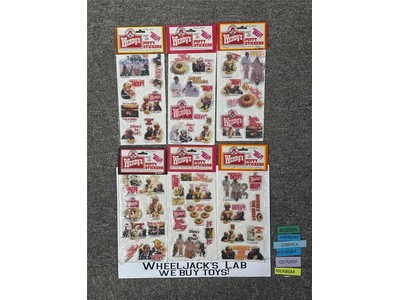 1984 Wendy's LOT of 6 Puffy Stickers No. 8699 A,B,C,D,E,F Where's the Beef