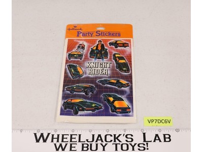 Knight Rider Party Stickers 4 Sheets 1982-1983, SEALED