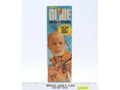 Air Adventurer Blonde Flocked Hair Beard 12" GI Joe #7403 w/Box 1970 Hasbro