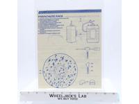 Parachute Pack 1984 ORIGINAL Instructions Blueprints G.I. Joe Action Figure