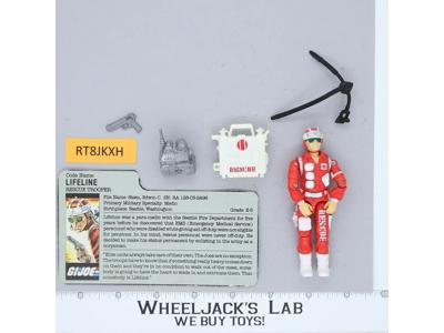 Lifeline V1 100% Complete 1986 G.I. Joe Hasbro Vintage Action Figure