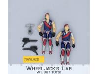 Tomax & Xamot V1 100% Complete G.I. Joe 1985 Hasbro Vintage Action Figure