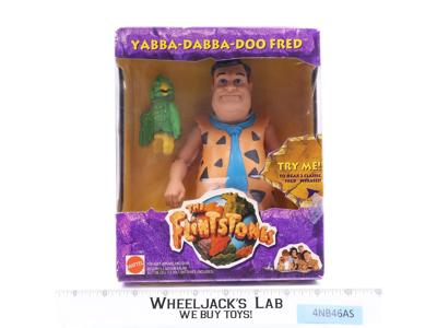 Yabba-Dabba-Doo Talking Fred The Flintstones Mattel Action Figure NEW SEALED