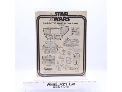 Land of the Jawas Action Playset Instructions Manual Kenner 1977 Star Wars