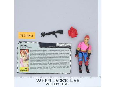 Zarana EARRINGS V1 100% Complete G.I. Joe 1986 Hasbro Vintage Action Figure