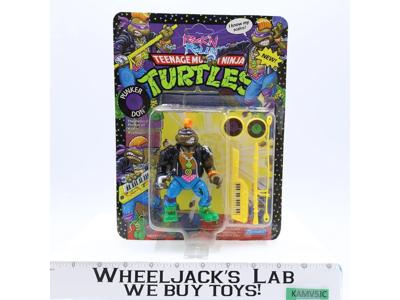 Punker Don TMNT Rock'n Rollin' 1991 Playmates Vintage Figure UNPUNCHED SEALED