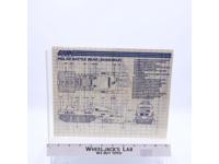 Polar Battle Bear (Skimobile) 1983 ORIGINAL Instructions Blueprints G.I. Joe