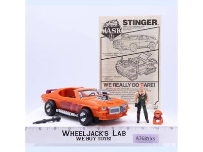 Stinger W/Bruno Sheppard 100% Complete 1986 MASK M.A.S.K. Kenner Figure