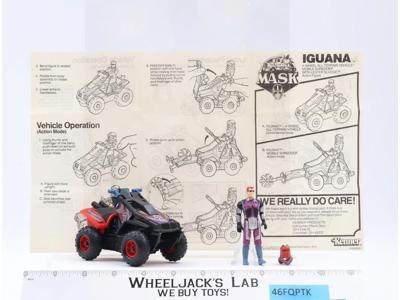 Iguana W/ Lester Sledge 100% Complete M.A.S.K. Kenner 1986 Action Figure Vintage
