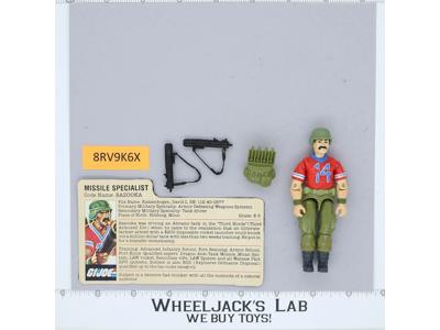 Bazooka V1 100% Complete G.I. Joe 1985 Hasbro Vintage Action Figure