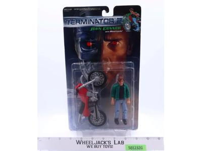 John Connor & Motorcycle Terminator 2 1991 Kenner Vintage Action Figure NEW MOSC