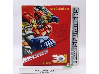 Supreme Starscream Tranformers Thrilling 30 Platinum Edition Hasbro NEW SEALED