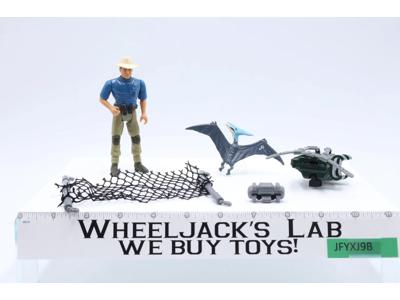 Alan Grant With Aerial Net Trap 100% Complete Jurassic Park 1993 Kenner Figure