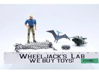 Alan Grant With Aerial Net Trap 100% Complete Jurassic Park 1993 Kenner Figure