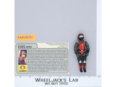 Strato-Viper V1 100% Complete G.I. Joe 1986 Hasbro Vintage Action Figure