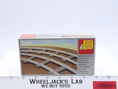 #7851 4.5V Curved Rails Train System 1980 Lego NEW MISB SEALED