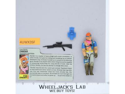 Zandar V1 100% Complete G.I. Joe 1986 Hasbro Vintage Action Figure