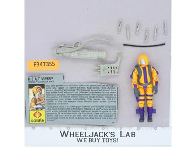 H.E.A.T. Viper V1 100% Complete G.I. Joe 1989 Hasbro Vintage Action Figure
