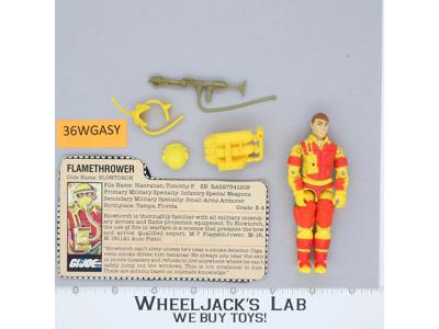 Blowtorch V1 100% Complete G.I. Joe 1984 Hasbro Vintage Action Figure