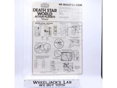 Death Star World Action Playsets Instructions Micro Collection 1982 Star Wars
