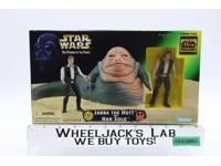Jabba the Hutt & Han Solo Star Wars POTF 1998 Hasbro Figure Set NEW SEALED