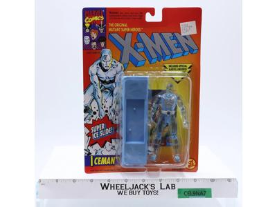 Iceman W/Super Ice Slide & Trading Card The Uncanny X-Men 1993 Toy Biz NEW MOSC