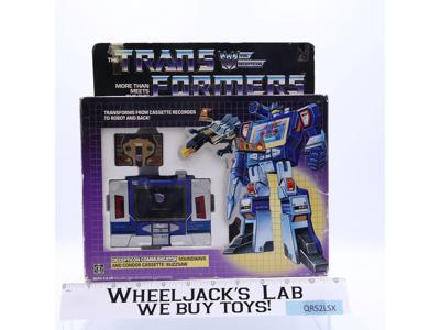 Soundwave & Buzzsaw 100% Complete W/Box & Insert 1984 Vintage G1 Transformers