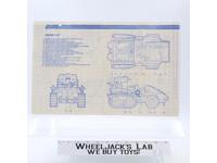 Snow Cat 1985 ORIGINAL Instructions Blueprints G.I. Joe Hasbro Action Figure