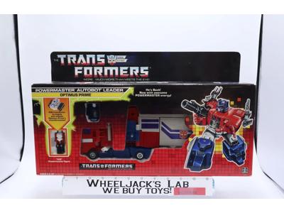 Powermaster Optimus Prime 100% Complete W/Box & Insert 1988 G1 Transformers