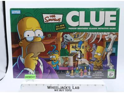 The Simpsons CLUE 3rd Edition Parker Brothers Board Game NEW SEALED